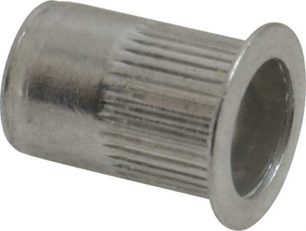 RivetKing - 0.02 to 0.13" Grip, Aluminum Standard Rivet Nut - Uncoated, Countersunk Head - Eagle Tool & Supply