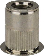 RivetKing - 5/16-18, 0.027 to 0.15" Grip, Steel Standard Rivet Nut - Zinc Yellow Dichromate Finish, Countersunk Head - Eagle Tool & Supply