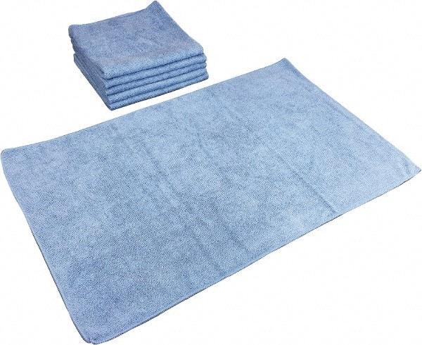 PRO-SOURCE - Reusable Microfiber Wipes - Packet, 16" x 27" Sheet Size, Blue - Eagle Tool & Supply