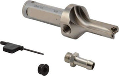 Seco - 1.496" Max Drill Depth, 2xD, 3/4" Diam, Indexable Insert Drill - 2 Inserts, 1" Shank Diam, Straight Shank - Eagle Tool & Supply