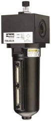 Parker - 3/4" NPT, 250 Max psi Heavy Duty Mist Lubricator - Metal Bowl with Sight Glass, Zinc Body, 240 CFM, 175°F Max Temp, 3.62" Wide x 11.81" High - Eagle Tool & Supply