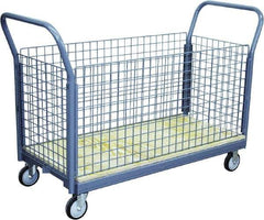 Jamco - 1,200 Lb Capacity Steel Platform Truck - Plywood Deck, 24" OAW - Eagle Tool & Supply