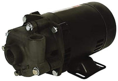 Pentair - ODP Motor, 115/208-230 Volt, 1 Phase, 3/4 HP, Cast Iron Straight Pump - 1 Inch Inlet, 3/4 Inch Outlet, 55 Max Head psi, Bronze Impeller, Cast Iron Shaft, Buna-N Seal, 55 Ft. Shut Off - Eagle Tool & Supply