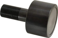 Accurate Bushing - 2-1/2" Roller Diam x 1-11/16" Width, 1" Stud Diam x 2-1/4" Length, Plain Load Roller - Steel, 1-1/2" Thread Length, 1-14 Thread, 5,120 Lb Dynamic Cap, 3,120 Lb Static Cap - Eagle Tool & Supply