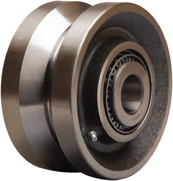 Hamilton - 6 Inch Diameter x 3 Inch Wide, Forged Steel Caster Wheel - 4,500 Lb. Capacity, 3-1/4 Inch Hub Length, 1-15/16 Inch Axle Diameter, Plain Bore Bearing - Eagle Tool & Supply