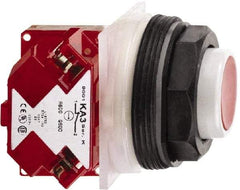 Schneider Electric - 30mm Mount Hole, Extended Straight, Pushbutton Switch with Contact Block - Octagon, Multicolor Pushbutton, Momentary (MO) - Eagle Tool & Supply