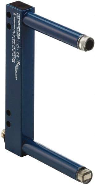 Telemecanique Sensors - 3-pin M8 Connector, 80mm Nominal Distance, Shock and Vibration Resistant, Through Beam Photoelectric Sensor - 12 to 24 VDC, 4000 Hz, Aluminum, Glass, Polyamide, 2 Inch Long x 7 Inch Wide x 7 Inch High - Eagle Tool & Supply