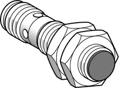 Telemecanique Sensors - NPN, PNP, 5mm Detection, Cylinder, Inductive Proximity Sensor - 2 Wires, IP67, IP69, 12 to 24 VDC, M18x1 Thread, 50mm Long - Eagle Tool & Supply