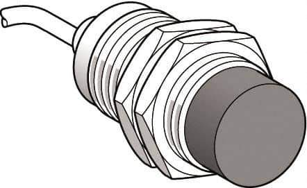 Telemecanique Sensors - PNP, 15mm Detection, Cylinder, Inductive Proximity Sensor - 3 Wires, IP67, 12 VDC, 12 VDC, 24 VDC, M30x1.5 Thread, 51mm Long x 30mm Wide - Eagle Tool & Supply