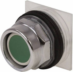 Schneider Electric - 30mm Mount Hole, Extended Straight, Pushbutton Switch Only - Green Pushbutton, Momentary (MO) - Eagle Tool & Supply