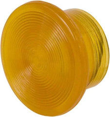 Schneider Electric - Extended Mushroom Head Pushbutton Switch 1-3/8" Knob - Amber, Round Button, Illuminated - Eagle Tool & Supply