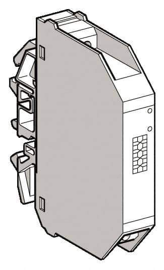 Schneider Electric - 18 Milliamp, Interface Relay Module - DIN Rail Mount, 23 to 104°F, 24 VDC - Eagle Tool & Supply