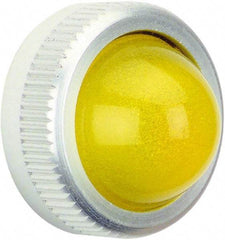 Schneider Electric - Domed, Round Pilot and Indicator Light Lens - Yellow, 30mm Lens Diameter - Eagle Tool & Supply