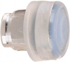 Schneider Electric - 22mm Mount Hole, Extended Straight, Pushbutton Switch Only - Round, Blue Pushbutton, Nonilluminated, Momentary (MO) - Eagle Tool & Supply