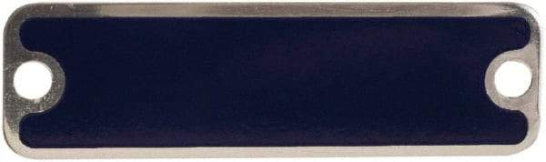 Schneider Electric - Aluminum Legend Plate - Blank - Blue Background, 1.22 Inch Hole Diameter - Eagle Tool & Supply