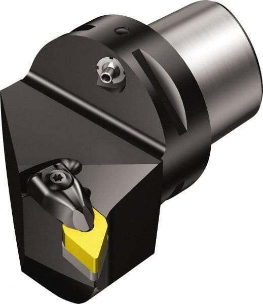 Sandvik Coromant - Right Hand Cut, Size C6, DNMG 442 Insert Compatiblity, Modular Turning & Profiling Cutting Unit Head - 45mm Ctr to Cutting Edge, 65mm Head Length, Through Coolant, Series T-Max P - Eagle Tool & Supply