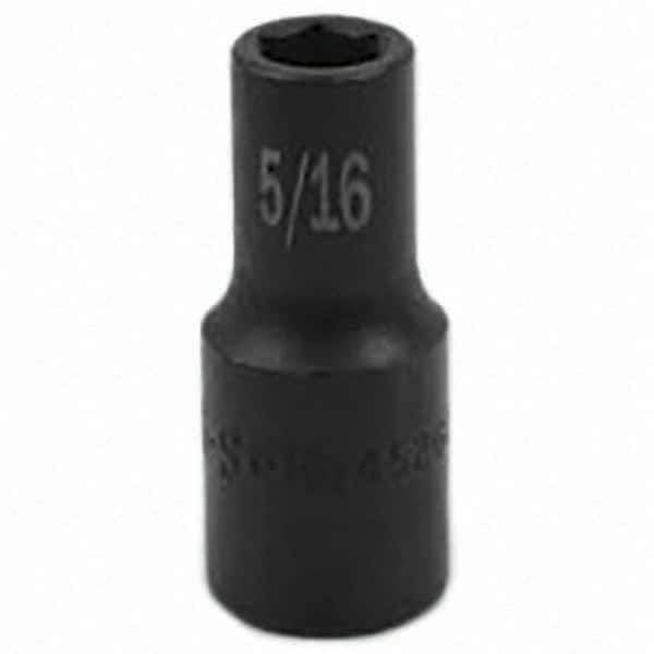SK - Impact Socket - 3/8"DR 6PT 5/16" SEMI-DEEP SOCKET - Eagle Tool & Supply