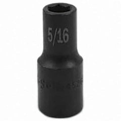SK - Impact Socket - 3/8"DR 6PT 5/16" SEMI-DEEP SOCKET - Eagle Tool & Supply