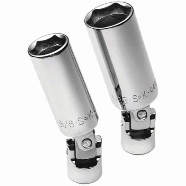 SK - 3/8" Drive Standard Socket Set - 5/8 to 13/16", Inch Measurement Standard - Eagle Tool & Supply