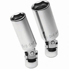 SK - 3/8" Drive Standard Socket Set - 5/8 to 13/16", Inch Measurement Standard - Eagle Tool & Supply