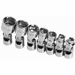 SK - 1/4" Drive Standard Socket Set - 3/16 to 9/16", Inch Measurement Standard - Eagle Tool & Supply