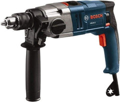 Bosch - 120 Volt 1/2" Keyed Chuck Electric Hammer Drill - 0 to 50,000 BPM, 0 to 1,200 RPM - Eagle Tool & Supply