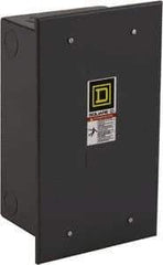 Square D - 1 NEMA Rated, 10 Pole, Electrically Held Lighting Contactor - 20 A (Tungsten), 30 A (Fluorescent), 110 VAC at 50 Hz, 120 VAC at 60 Hz, 10NO Contact Configuration - Eagle Tool & Supply