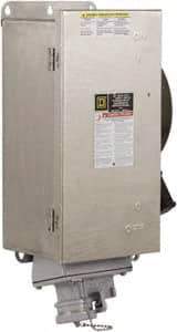 Square D - 30 Amp, 600 VAC, 3 Pole Fused Safety Switch - NEMA 12, 3, 3R, 4, 4X & 5, 7.5 hp at 480 VAC (Single Phase), 20 hp at 600 VAC (Triple Phase), 3P Contact Form - Eagle Tool & Supply