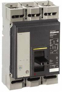 Square D - 600 Amp, 600 VAC, 3 Pole, Panel Mount Molded Case Circuit Breaker - Electronic Trip, Multiple Breaking Capacity Ratings, 3/0 AWG - Eagle Tool & Supply