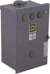 Square D - 3R NEMA Rated, 4 Pole, Electrically Held Lighting Contactor - 20 A (Tungsten), 30 A (Fluorescent), 110 VAC at 50 Hz, 120 VAC at 60 Hz, 4NO Contact Configuration - Eagle Tool & Supply