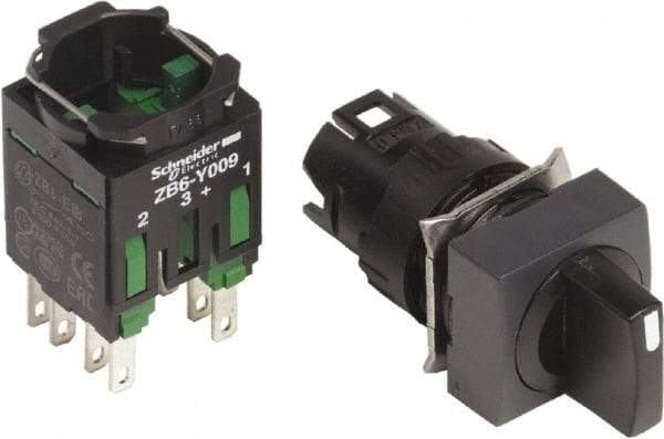Schneider Electric - 16mm Mount Hole, 5 Position, Selector Switch Only - Maintained (MA), Nonilluminated - Eagle Tool & Supply