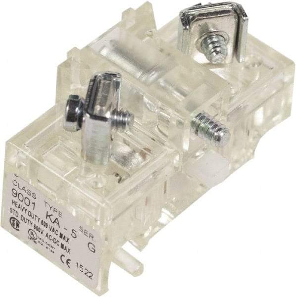 Schneider Electric - NC, 10 Amp, Electrical Switch Contact Block - 600 Volt, Screw and Solder Terminal, 1.18 Inch Hole, 30mm Hole - Eagle Tool & Supply