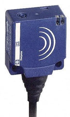 Telemecanique Sensors - NPN, PNP, NC, 10 to 15mm Detection, Flat, Inductive Proximity Sensor - 2 Wires, IP68, 24 to 240 VAC/VDC @ 50/60 Hz, 26mm Wide - Eagle Tool & Supply