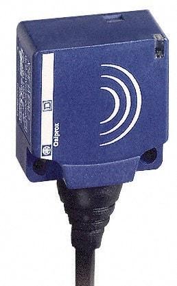 Telemecanique Sensors - PNP, NC, Flat, Inductive Proximity Sensor - 3 Wires, IP68, 12 to 24 VDC, 26mm Wide - Eagle Tool & Supply