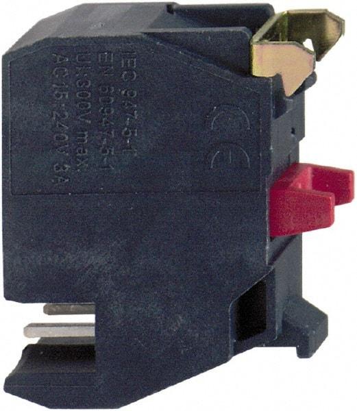 Schneider Electric - NC, Multiple Amp Levels, Electrical Switch Contact Block - Plug-in Terminal - Eagle Tool & Supply