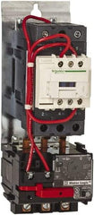 Schneider Electric - 120 Coil VAC, 45 Amp, NEMA Size 2, Nonreversible Open Enclosure NEMA Motor Starter - 3 Phase hp: 10 at 200 VAC, 15 at 230 VAC, 25 at 460 VAC, 25 at 575 VAC - Eagle Tool & Supply