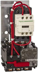 Schneider Electric - 120 Coil VAC, 18 Amp, Nonreversible Open Enclosure NEMA Motor Starter - 3 Phase hp: 3 at 200 VAC, 3 at 230 VAC, 5 at 460 VAC, 5 at 575 VAC - Eagle Tool & Supply