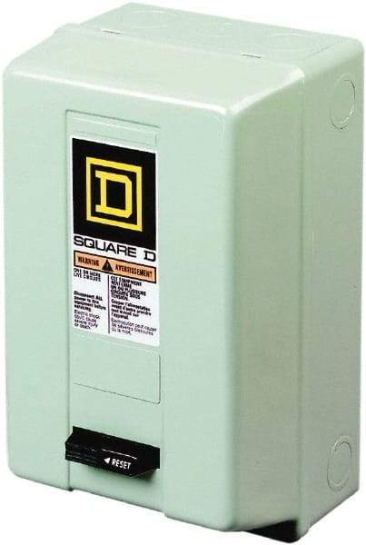 Square D - 3 Pole, 220 Coil VAC at 50 Hz, 240 Coil VAC at 60 Hz, 90 Amp NEMA Contactor - NEMA 1 Enclosure, 50 Hz at 220 VAC and 60 Hz at 240 VAC - Eagle Tool & Supply