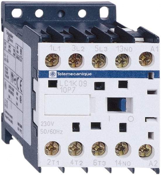 Schneider Electric - 3 Pole, 230 Coil VAC at 50/60 Hz, 16 Amp at 690 VAC, 20 Amp at 440 VAC and 9 Amp at 440 VAC, IEC Contactor - CSA, RoHS Compliant, UL Listed - Eagle Tool & Supply