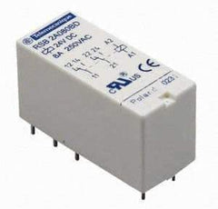 Schneider Electric - 3,000 VA Power Rating, Electromechanical Plug-in General Purpose Relay - 12 Amp at 250 VAC & 12 Amp at 28 VDC, 1CO, 24 VAC - Eagle Tool & Supply