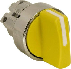 Schneider Electric - 22mm Mount Hole, 2 Position, Handle Operated, Selector Switch - Yellow, Maintained (MA), Nonilluminated, Shock, Vibration and Water Resistant - Eagle Tool & Supply