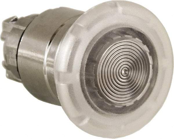 Schneider Electric - 22mm Mount Hole, Extended Mushroom Head, Pushbutton Switch Only - Round, White Pushbutton, Nonilluminated, Momentary (MO) - Eagle Tool & Supply