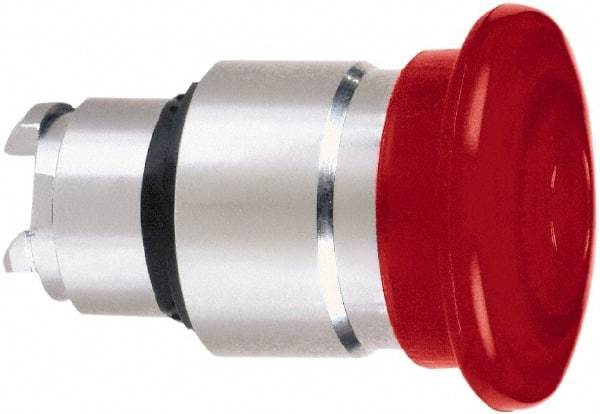 Schneider Electric - 22mm Mount Hole, Extended Mushroom Head, Pushbutton Switch Only - Round, Red Pushbutton, Nonilluminated, Momentary (MO) - Eagle Tool & Supply