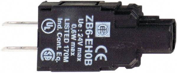 Schneider Electric - 120 VAC LED & Neon Indicating Light - Quick Connect Connector, Shock Resistant, Vibration Resistant - Eagle Tool & Supply