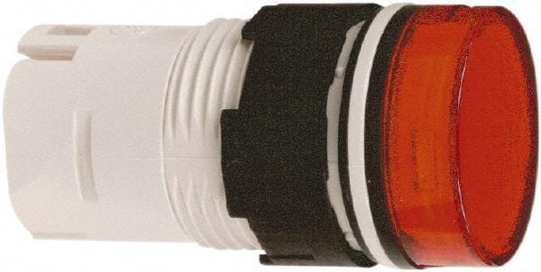 Schneider Electric - Red Lens LED Pilot Light - Round Lens, Shock Resistant, Vibration Resistant - Eagle Tool & Supply