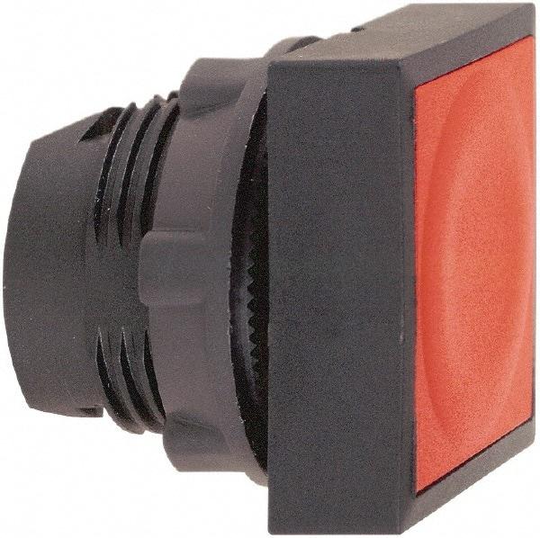 Schneider Electric - 22mm Mount Hole, Flush, Pushbutton Switch Only - Square, Red Pushbutton, Nonilluminated, Momentary (MO) - Eagle Tool & Supply