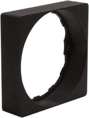 Schneider Electric - Pushbutton Switch Square Trim - Black, Round Button - Eagle Tool & Supply