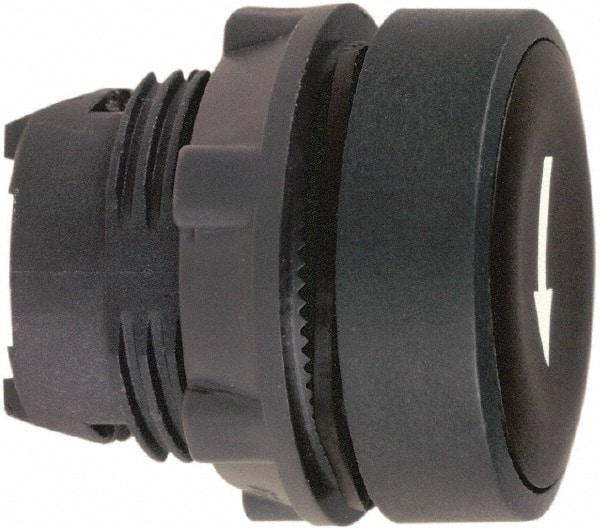 Schneider Electric - 22mm Mount Hole, Flush, Pushbutton Switch Only - Round, Black Pushbutton, Nonilluminated, Momentary (MO) - Eagle Tool & Supply