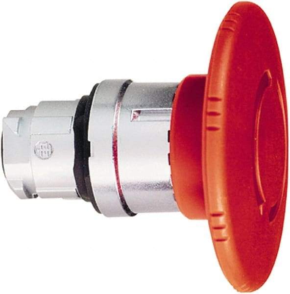 Schneider Electric - 22mm Mount Hole, Extended Mushroom Head, Pushbutton Switch Only - Round, Red Pushbutton, Maintained (MA), Momentary (MO) - Eagle Tool & Supply