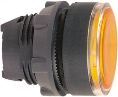 Schneider Electric - 22mm Mount Hole, Flush, Pushbutton Switch Only - Round, Orange Pushbutton, Illuminated, Maintained (MA) - Eagle Tool & Supply